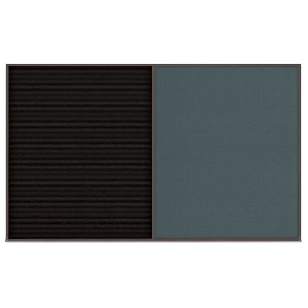 Triple Door Radius Corkboard, 96"x48", Hea